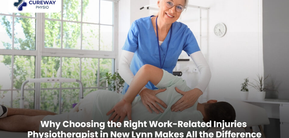 Work Injury Physio in New Lynn: Why It Matters Today Physiotherapist treating a patient with a work-related shoulder injury in a modern New Lynn physiotherapy clinic.