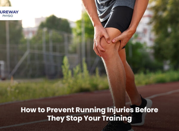 Runner warming up before training to help prevent running injuries.