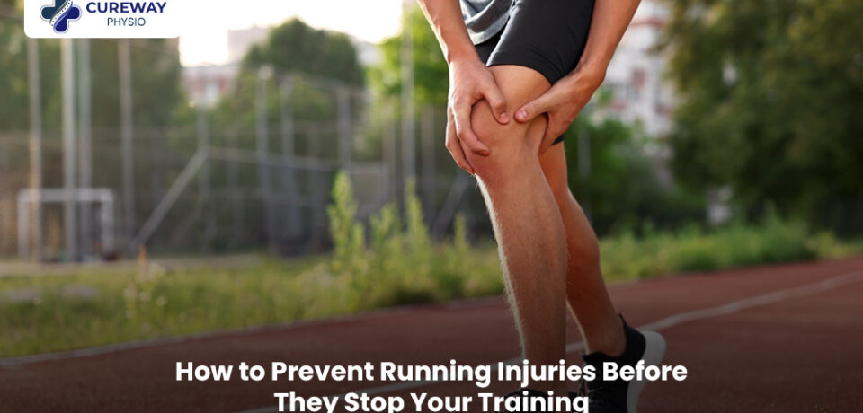 Runner warming up before training to help prevent running injuries.