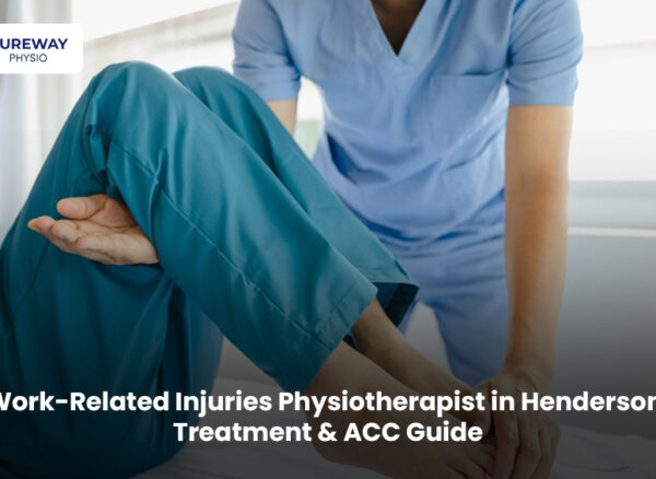 Physiotherapist treating a work-related injury in Henderson