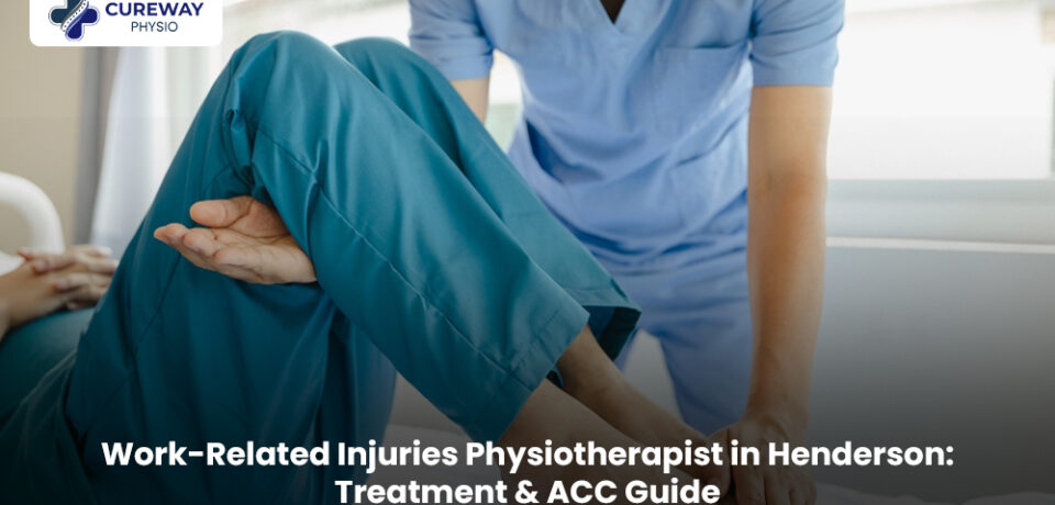 Physiotherapist treating a work-related injury in Henderson