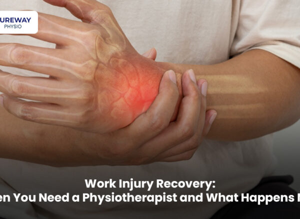 Physiotherapist helping a patient recover from a work-related injury with guided rehabilitation exercises. Is this conversation helpful so far?